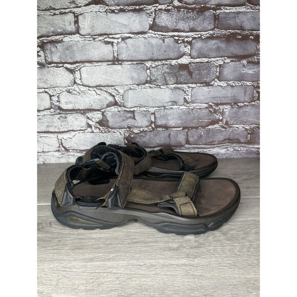 Teva Terra FI 4 Brown Spider Rubber Strap Sandals Men Sz 12M US/45.5EU 1006251